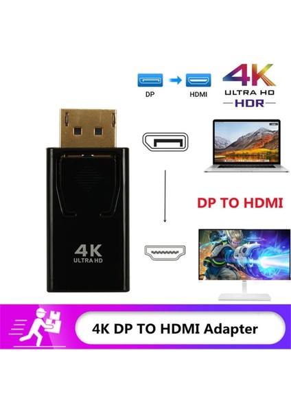 4K Display Hdmı Çevirici Displayport To Hdmı Display In HDMI Out Dp Hdmı Display Erkek Hdmı Dişi