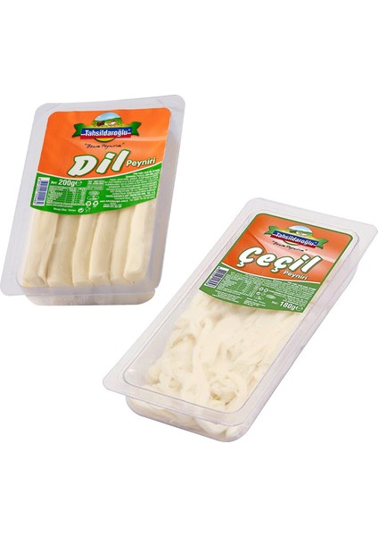 Dil Peyniri 200 gr + Çeçil Peyniri 180 gr 2'li Set