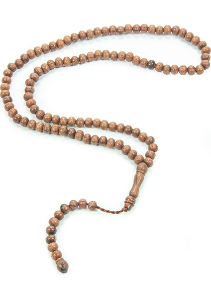 Kördiken Ağacı Küre Kesim Tesbih - 100 Lü - 7 mm - Zikir Tesbihi - Kt-3