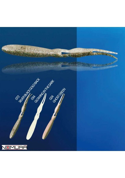 Double Taıl Worm 14CM 11.5g 6 Adet Sahte Balık 072