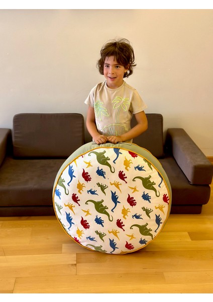Montessori Çocuk Minderi | pikler Çocuk Odası Yastığı | rahat Dino Desenli Oyun Minderi fırsatları