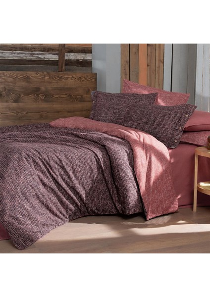Glamis Tek Kişilik %100 Pamuk Flanel (Pazen) Nevresim Takımı Bordo fiyatları
