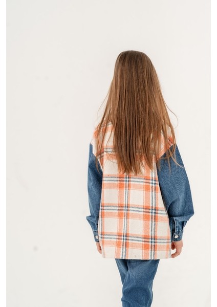 Kız Çocuk Beden Ekoseli Gömlek G3133 modelleri