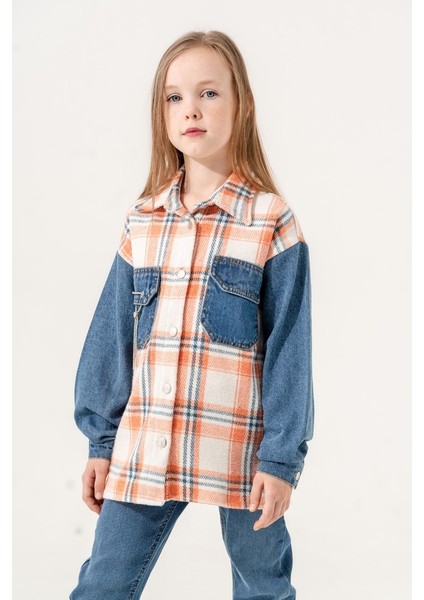 Kız Çocuk Beden Ekoseli Gömlek G3133 fırsatları