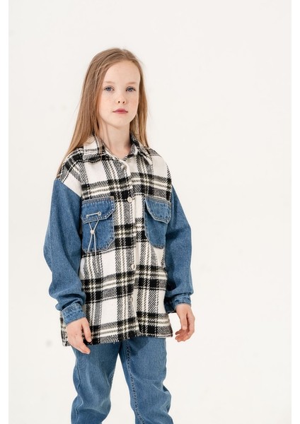 Kız Çocuk Beden Ekoseli Gömlek G3133 modelleri