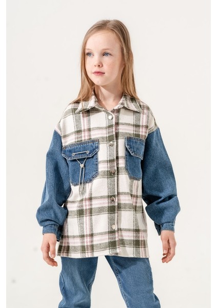 Kız Çocuk Beden Ekoseli Gömlek G3133 fiyatları