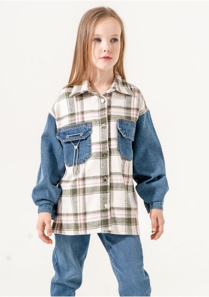 Kız Çocuk Beden Ekoseli Gömlek G3133 modelleri