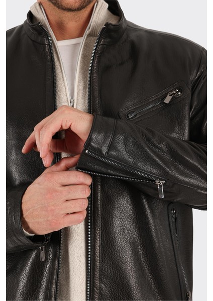 Siyah Deri Erkek Ceket fırsatları