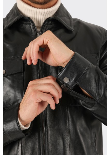 Siyah Deri Erkek Ceket fırsatları