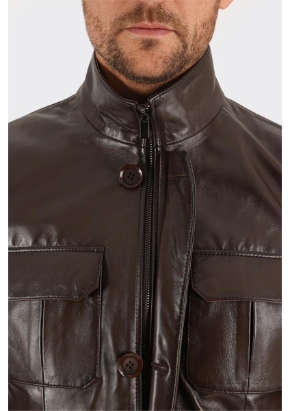 Kahve Deri Erkek Ceket fırsatları