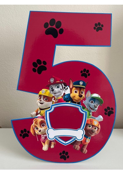 Paw Patrol “5” Masaüstü Ayaklı Pano