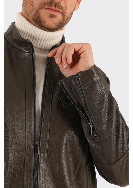 Haki Deri Erkek Ceket fırsatları