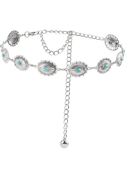 Kadınlar Için Metal Bel Zincir I Cowgirl Vücut Takı A (Yurt Dışından)