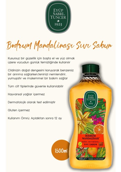 1500 ml Sıvı Sabun, Köpük Sabun 500 Ml, Kolonya 400 ml Bodrum Mandalina ve Rosie Hediye fırsatları