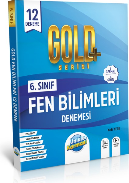 Ünlüler Karması 6. Sınıf Türkçe - Matematik - Fen Bilimleri 12 Deneme