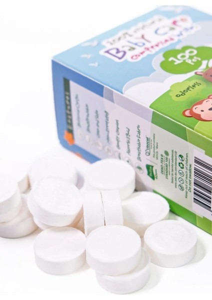 Bebek Için Sıkıştırılmış Tablet Mendili 100 Adet