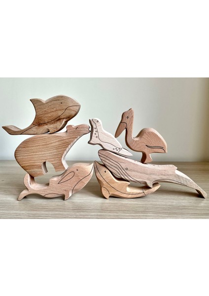 Montessori Ahşap Figür Seti | Ahşap Hayvan Oyun Seti | pikler Ahşap Oyuncak | eğitici Oyuncak fırsatları