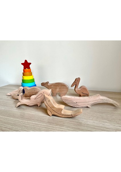 Montessori Ahşap Figür Seti | Ahşap Hayvan Oyun Seti | pikler Ahşap Oyuncak | eğitici Oyuncak indirimleri