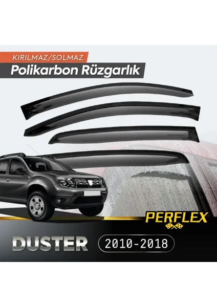 Perflex Cam Rüzgarlığı V2 Düz Dacia Duster (2010-2018)