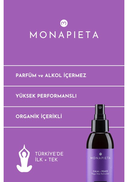 Tazeleyici Yoga Matı Temizleme Spreyi | Yenileyici & Koku Giderici | Sakin & Huzurlu Aura | 2X125 ml