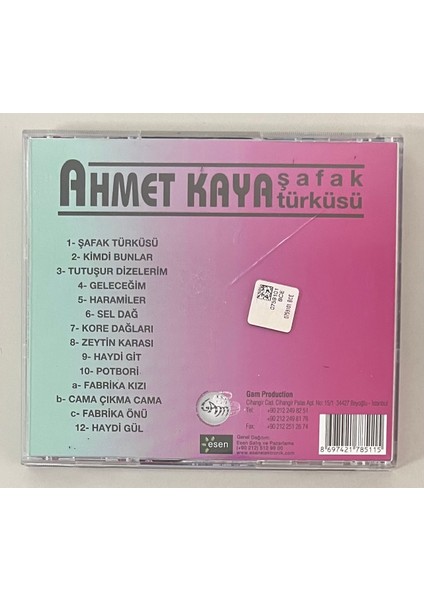 Ahmet Kaya - Şafak Türküsü CD