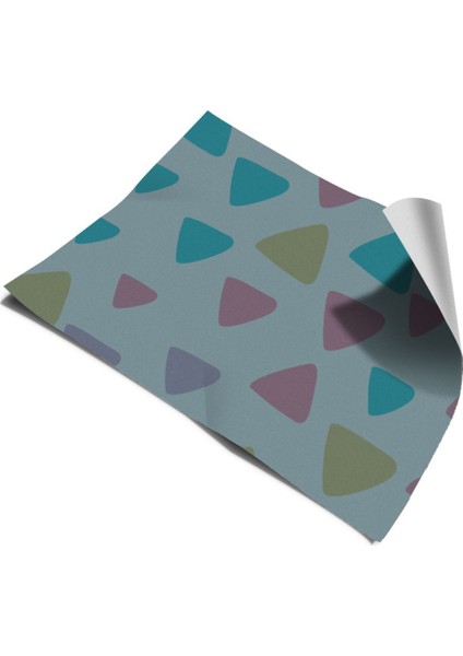 Erkek Çocuk Odası Duvar Kaplama Kendinden Yapışkanlı Folyo Zigzag 50 cm x 300 cm