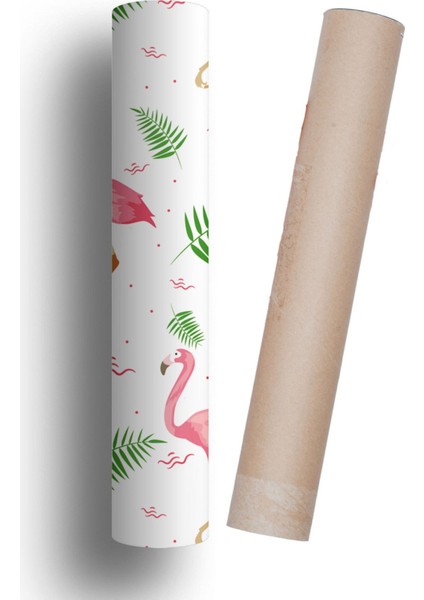 Çocuk Odası Duvar Kaplama Folyo Flamingo Kendinden Yapışkanlı 50 cm x 300 cm