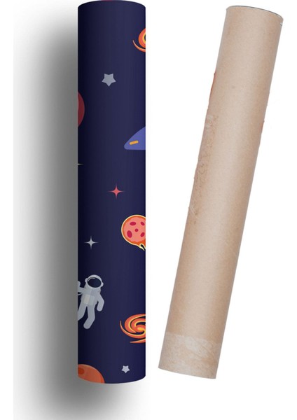 Çocuk Odası Duvar Kaplama Folyo Uzay Temalı Kendinden Yapışkanlı 50 cm x 300 cm modelleri
