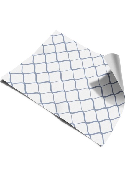 Mutfak Duvar Kağıdı Kaplama Folyo Geometrik Kendinden Yapışkanlı 50 cm x 300 cm