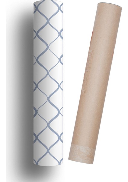 Mutfak Duvar Kağıdı Kaplama Folyo Geometrik Kendinden Yapışkanlı 50 cm x 300 cm