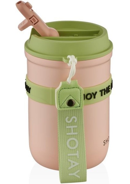 Strow Çelik Termos Mug 410ML Pembe fiyatları