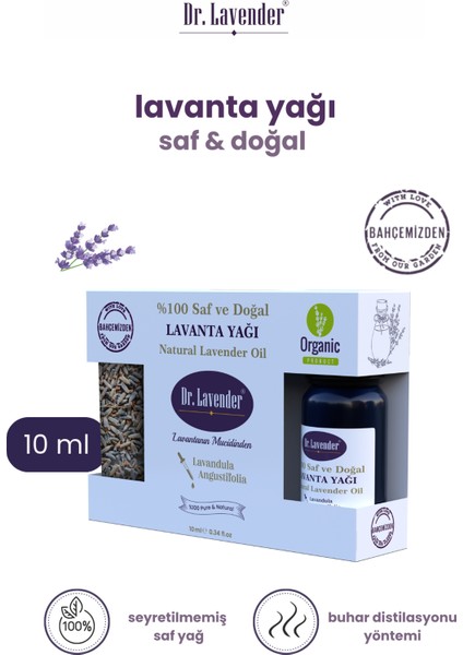 Saf Konsantre Lavanta Yağı 10 ml + Damlalık ve Lavanta Çiçeği fiyatları