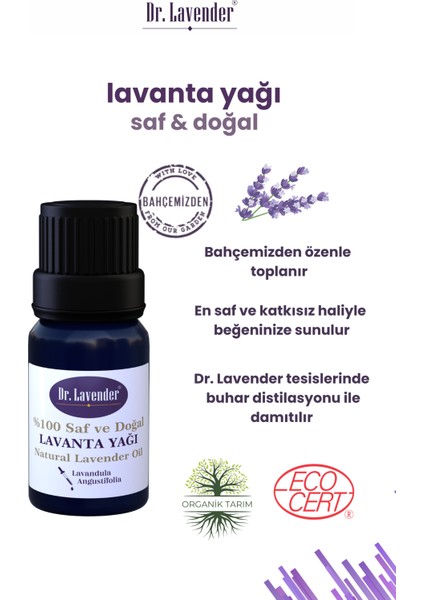 Saf Konsantre Lavanta Yağı 10 ml + Damlalık ve Lavanta Çiçeği modelleri