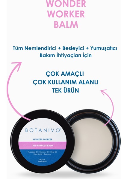 Çok Amaçlı Wonder Balm | Nemlendirici, Besleyici, Yumuşatıcı | 30 ml