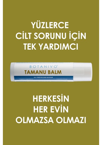 Çok Amaçlı Tamanu Balm | Cilt Kurtarıcı, Onarıcı, Yatıştırıcı | 2x5 ml Stick