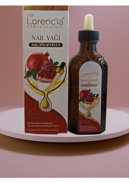Lorencia Nar Yağı - Saç, Yüz ve Vücut Yağı 100 ml