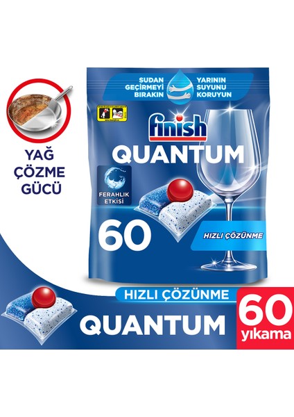 Quantum 60 Kapsül Bulaşık Makinesi Deterjanı Tableti