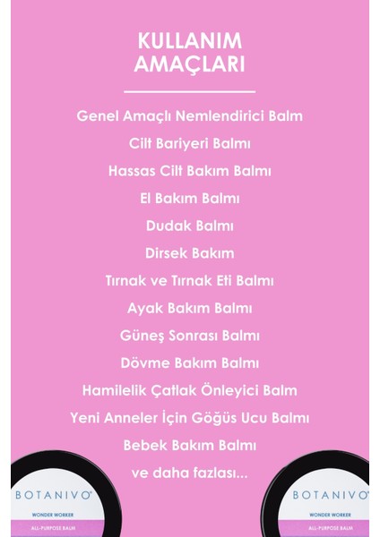 Çok Amaçlı Wonder Balm | Nemlendirici, Besleyici, Yumuşatıcı | 30 ml