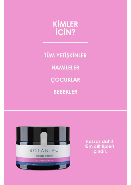 Çok Amaçlı Wonder Balm | Nemlendirici, Besleyici, Yumuşatıcı | 30 ml
