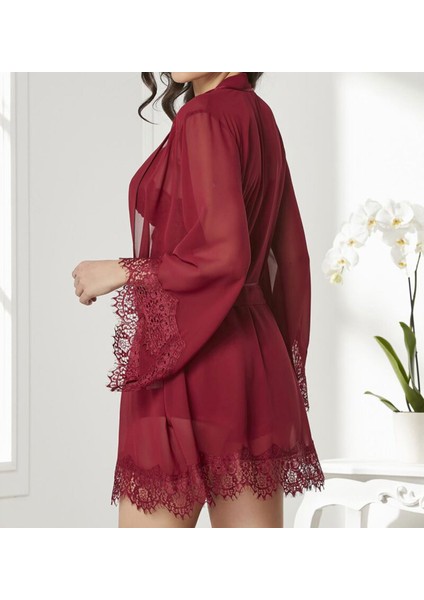 Bayan Saten 4'lü Gelin Gecelik Seti 07005 indirimleri