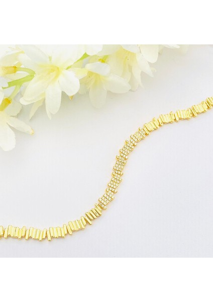 Kadın Bileklik Ritim Bileklik Zirkon Taşlı Kararmaz Xuping Vip Seri 14 Ayar Gold 17+2cm fiyatları