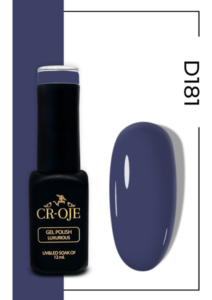 Kalıcı Oje D181- Grimsi Mavi (12 Ml)