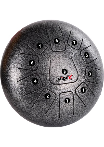 TD-1211SM Çelik Dil Davul Handpan 12 İnç 11 Ton Steel Tongue Drum Full Set