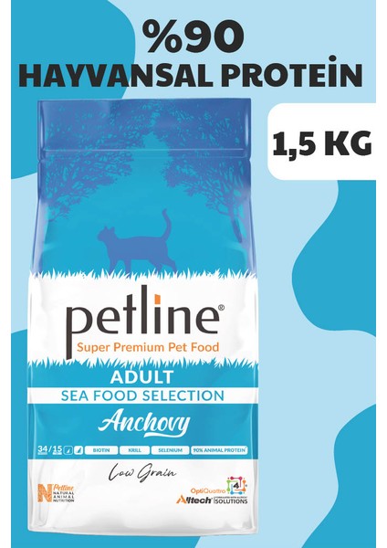 Natural Premium Seafood Hamsili Yetişkin Kedi Maması 1,5 kg