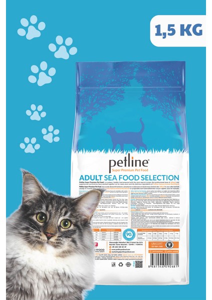 Natural Premium Seafood Hamsili Yetişkin Kedi Maması 1,5 kg