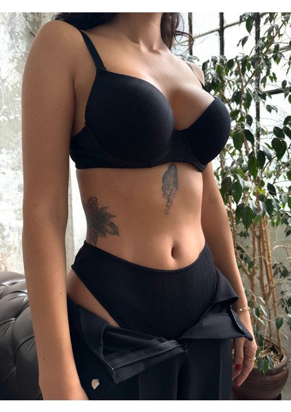 Siyah Push-Up Takım
