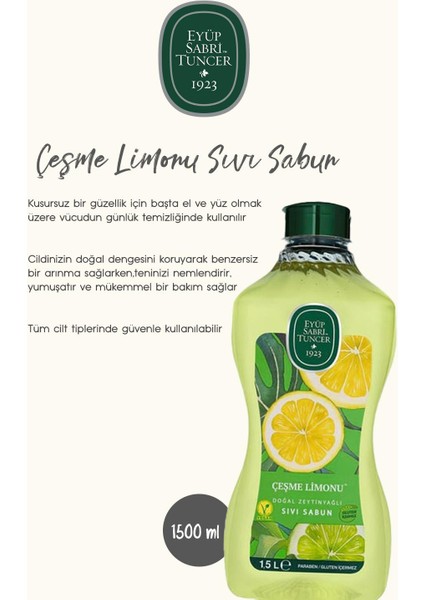 Çeşme Limonu Köpük Sabun 500 Ml, Sıvı Sabun 1500 ml ve Rosie Hediye modelleri