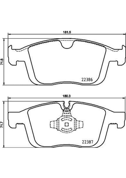 Ön Balata Volvo XC60 D3 2015-17 D4 15-17 T5 2015-2017 T6 2013 156