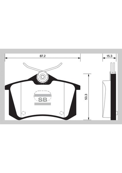 Arka Fren Balata Renault Clıo 05- / Kangoo/ Modus/ Fluence/ Megane Scenıc / Cıtroen Berlıngo 99- / C2 C3 C4 03- / Ds4 11- / Peugeot 307 00- / 308 07- / Partner 96- /vw Polo Classıc 95-01