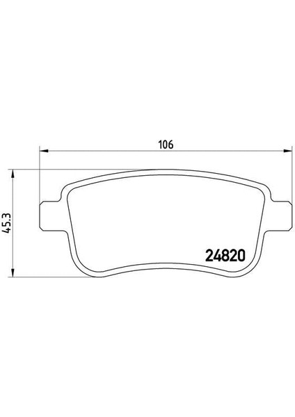 Arka Fren Balata Renault Fluence 09- / Megane Iıı 09- / Megane Iv 15- /scenıc Iıı 09-